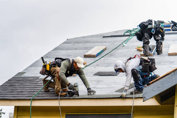 Professional Emergency Roof Repair technician working in Bunker Hill, OR